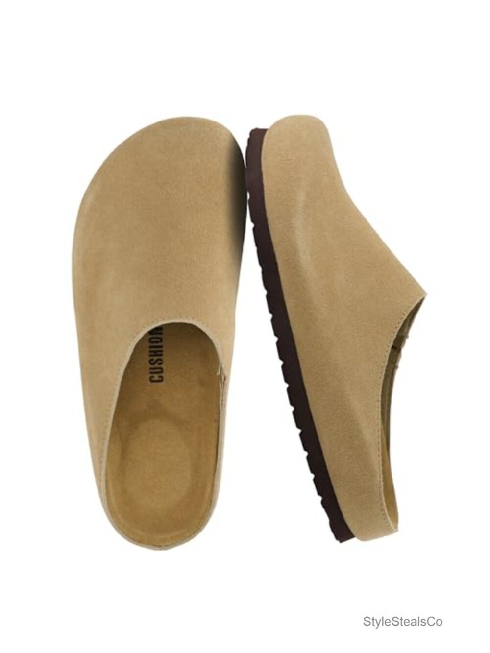 CUSHIONAIRE Genuine Suede Leather Women's Mules & Clogs - Slip On